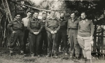 A S.O.E. team awaits evacuation to Italy from Serbia. In addition to the British Military Mission to Mihailović, some 2400 Allied airmen were evacuated from Yugoslavia during WW2. (IWM, London, photographic archive, HU101958A)