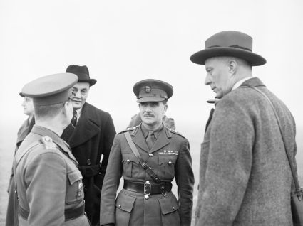 Hugh Dalton (right) Minister of Economic Warfare, and Colonel Colin Gubbins, Chief of the S.O.E. who directed operations across the world. (IWM, London, photographic archive, H 8185)6)