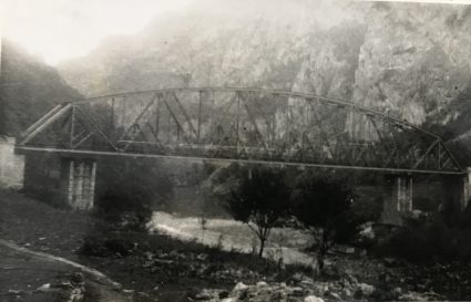 Железнички мост на Лиму пре уништења (Империјални ратни музеј, Лондон, архивски документ, 12697)