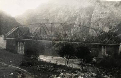 The Lim railway bridge prior to its destruction. (IWM, London, Documents archive 12697)