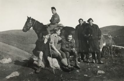 Members of the S.O.E. staff at General Mihailović’s headquarters awaiting the delivery of stores by aircraft. (IWM, London, photographic archive, HU90573)