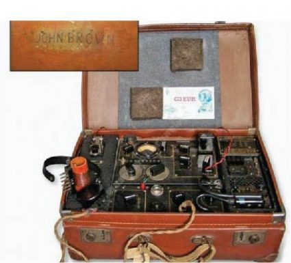 The Mk II (also known as the B2) radio transmitter was developed in 1942 by Captain John Brown of the S.O.E. for use by resistance groups and secret agents working in occupied territory. It could be contained within a suitcase so that an agent could travel inconspicuously, or in a more robust container as seen below.